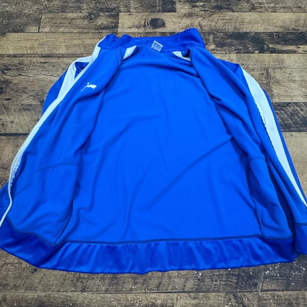 Puma Guatemala National Team Soccer Track Jacket Blue White Men's Large USA Made - Picture 9 of 13